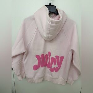 Juicy Couture Light Pink Hoodie Cowl Neck Sweater Size XS